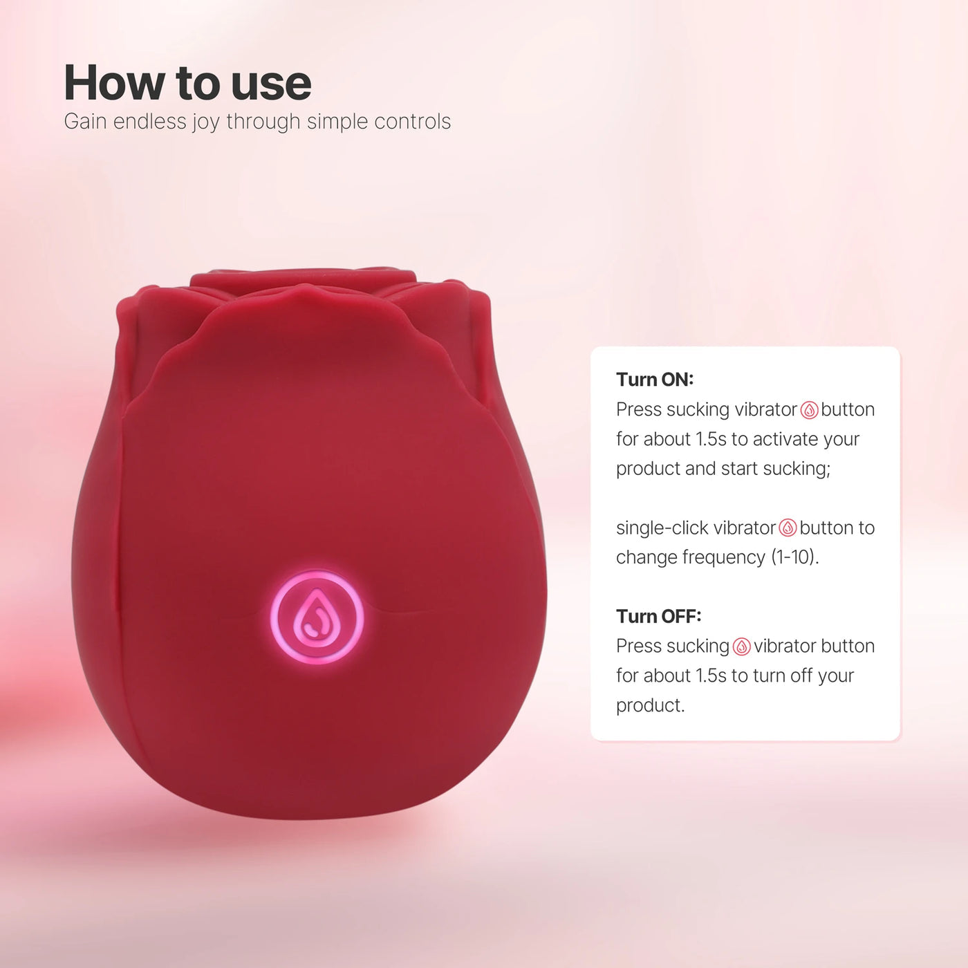 Original Rose Sucking Vibrator for Women Rose Wet Original Rose Sucking Vibrator for Women Rose Wet